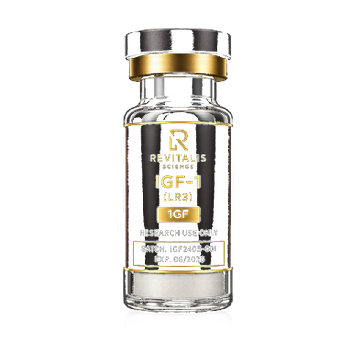 IGF-1 research compound vial